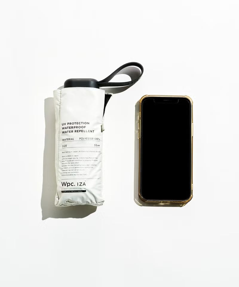 降溫熱賣 Wpc. IZA Compact ZA020 僅17cm長 全遮光晴雨摺疊傘【香港行貨】| 10,000mm暴雨級防護 | 減汗降溫中性商務隨身縮骨遮