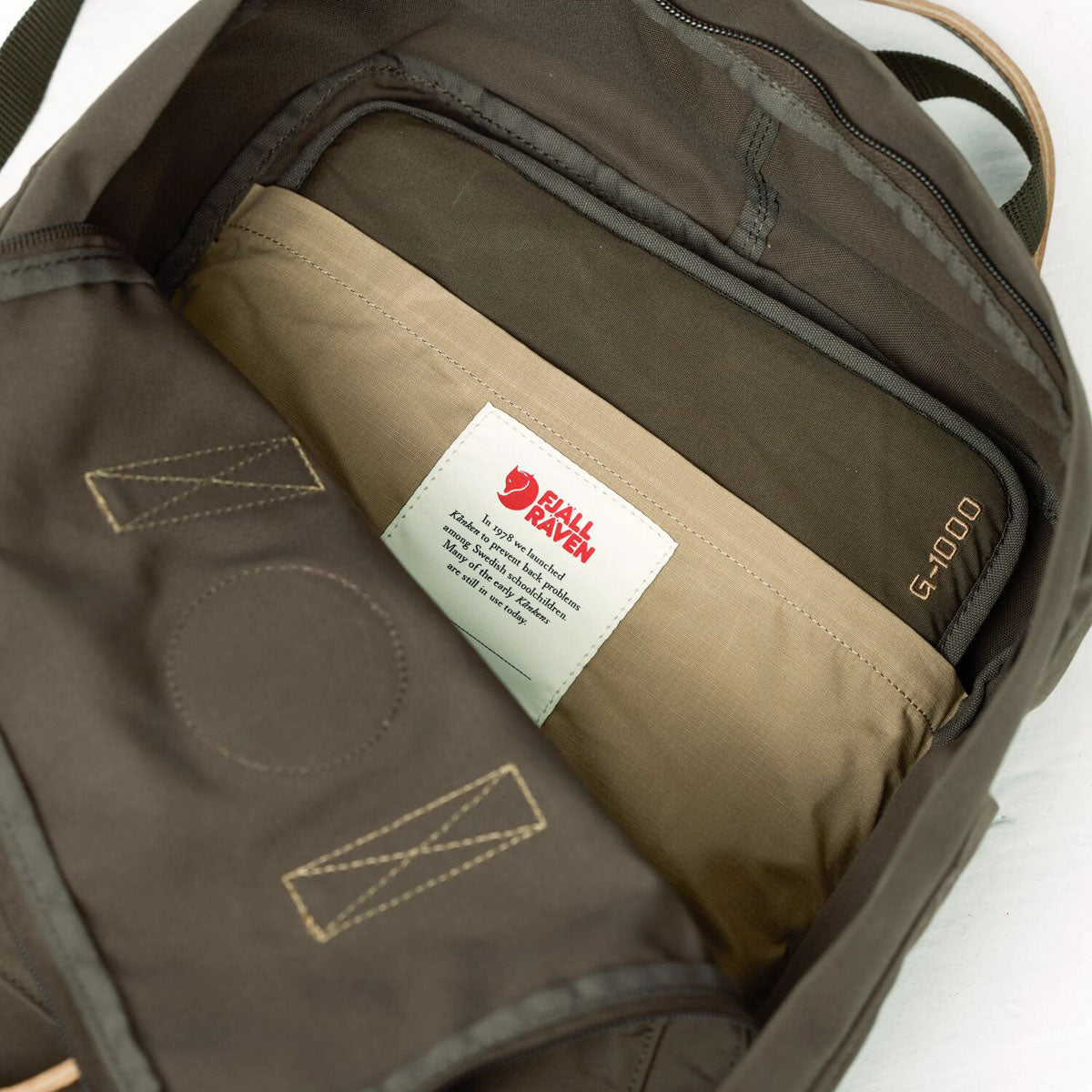 Fjallraven Kanken No.2 頂級真皮奢華版G-1000雙重上蠟防撕裂後背包【香港行貨】| 內置G-1000 HeavyDuty加厚坐墊 | 復古工裝日常通勤休閒背囊 - Life Sports