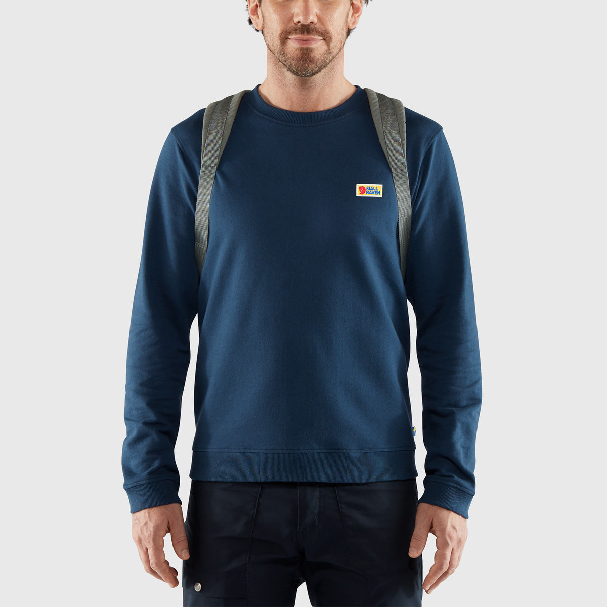 Kånken Re-Wool Laptop 15" computer backpack - Fjallraven recycled wool special edition Red/Black red and black patchwork