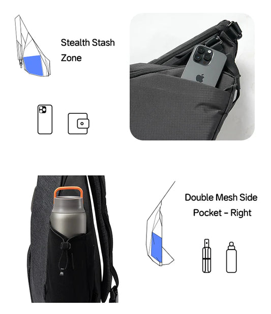 niid Radiant II Sling Bag R2 隨身袋 二合一 單獨/合併使用