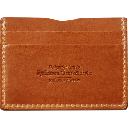 Fjallraven Övik Card Holder 瑞典原產植物鞣製真皮卡片套【香港獨家發售】| 天然不含PFAS養皮工藝 | 經典小狐狸壓印皮革名片夾 - Life Sports