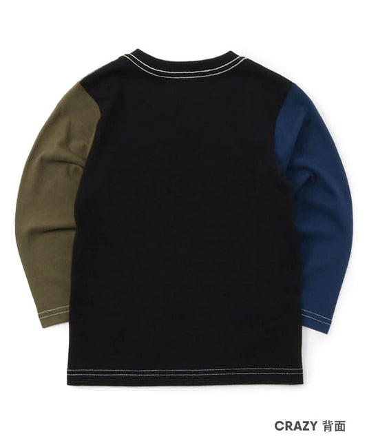 Chums Kid's CHUMS Logo L/S T-Shirt Crazy Colorblock