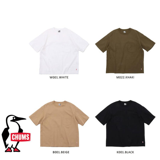 Chums Mini Logo T-Shirt Heavyweight Solid Color Pure Cotton