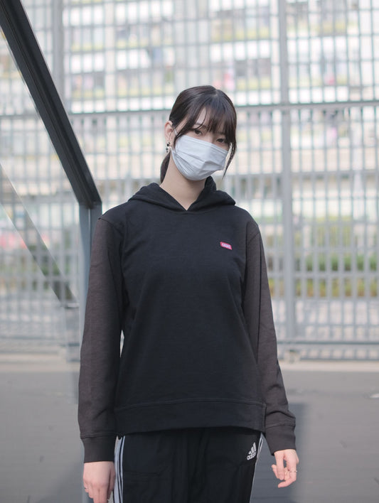 Chums Keystone Sweat Pullover Parka Black