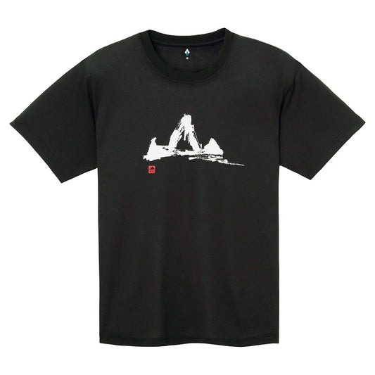 mont-bell Wickron Tee YAMA 黑色 短袖户外T恤 香港行貨 "山"