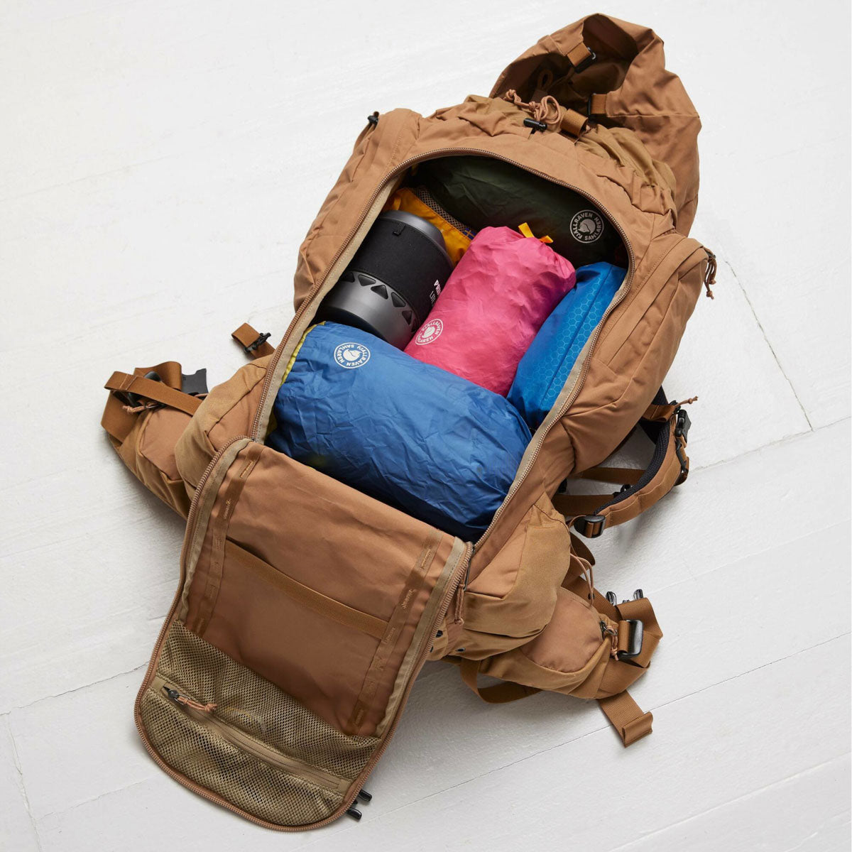 Fjallraven Kajka 55 新版 戶外 登山 背囊 木製框架結合Perfect Fit調節裝置 香港行貨