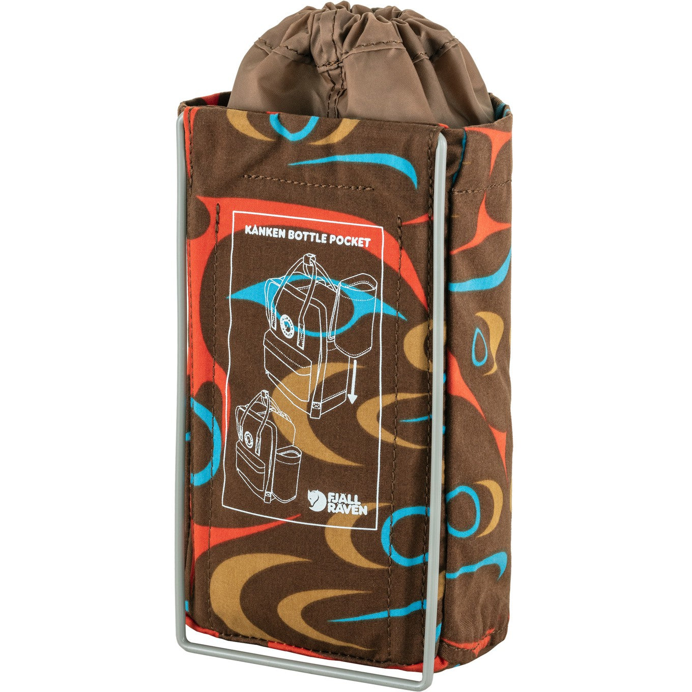 Fjallraven Kanken Art Bottle Pocket left and right large pocket water bottle bag