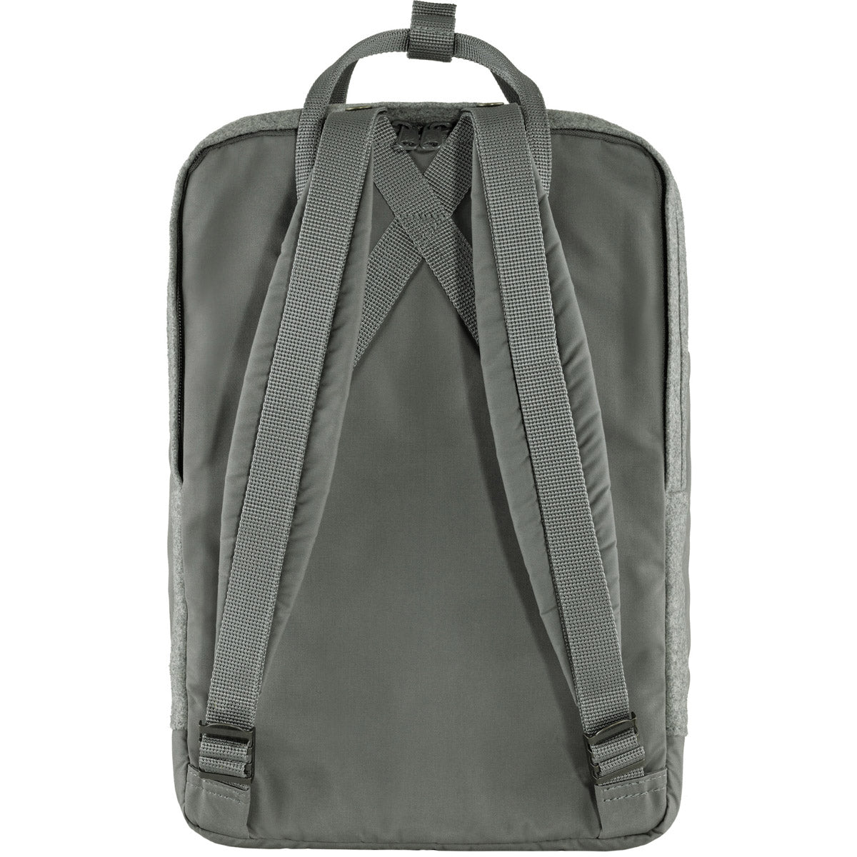 Kånken Re-Wool Laptop 15" computer backpack - Fjallraven recycled wool special edition Red/Black red and black patchwork