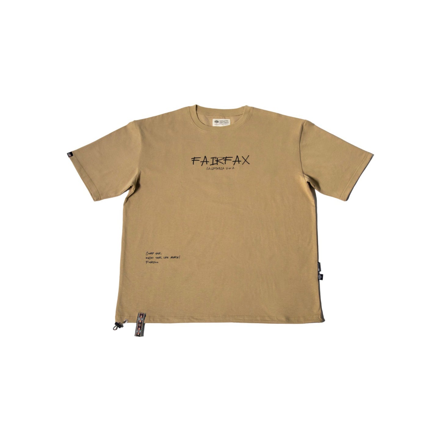 Fairfax Print Tee TE03 Workwear Short Sleeve T-Shirt Khaki Khaki
