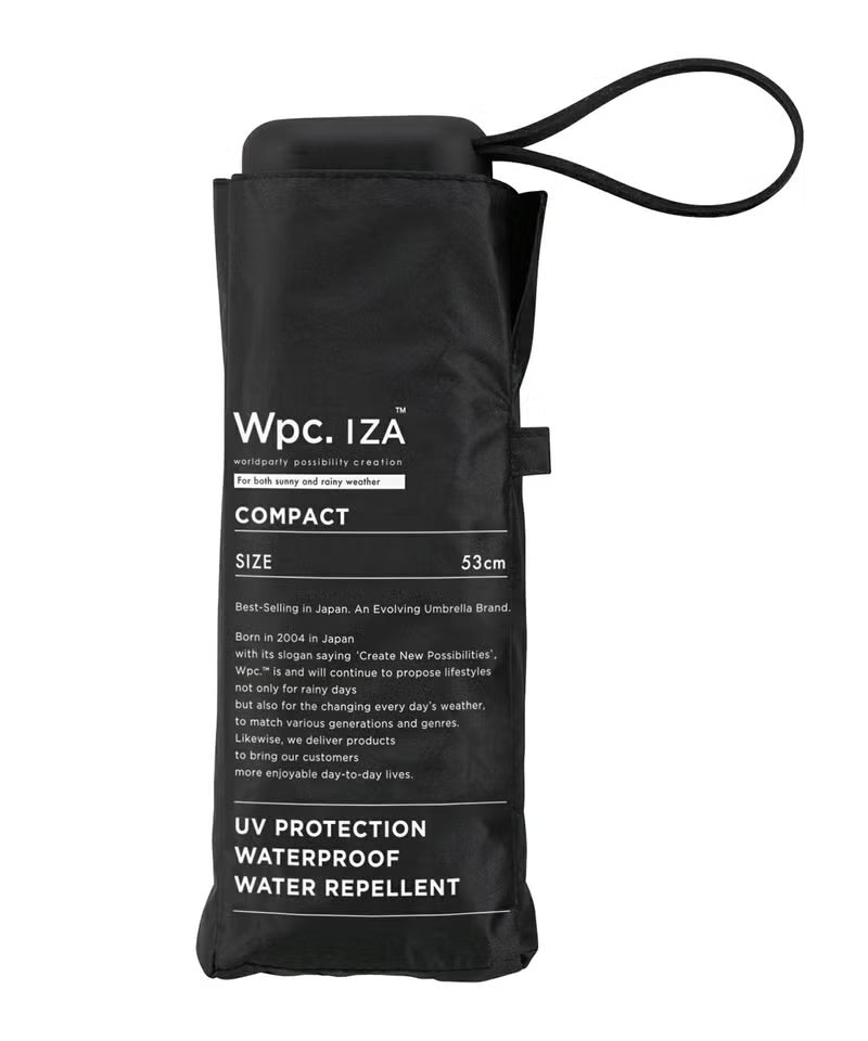 降溫熱賣 Wpc. IZA Compact ZA020 僅17cm長 全遮光晴雨摺疊傘【香港行貨】| 10,000mm暴雨級防護 | 減汗降溫中性商務隨身縮骨遮