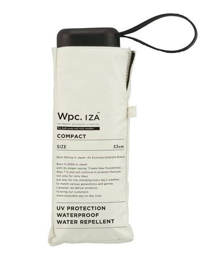 降溫熱賣 Wpc. IZA Compact ZA020 僅17cm長 全遮光晴雨摺疊傘【香港行貨】| 10,000mm暴雨級防護 | 減汗降溫中性商務隨身縮骨遮