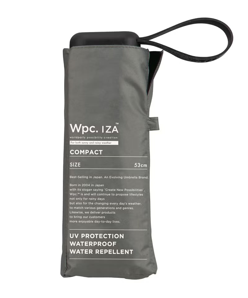 降溫熱賣 Wpc. IZA Compact ZA020 僅17cm長 全遮光晴雨摺疊傘【香港行貨】| 10,000mm暴雨級防護 | 減汗降溫中性商務隨身縮骨遮