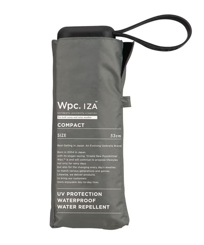 降溫熱賣 Wpc. IZA Compact ZA020 僅17cm長 全遮光晴雨摺疊傘【香港行貨】| 10,000mm暴雨級防護 | 減汗降溫中性商務隨身縮骨遮