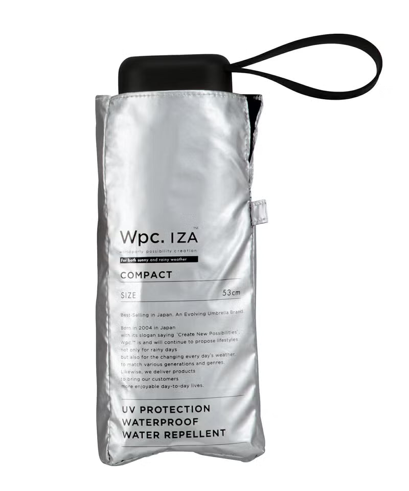 降溫熱賣 Wpc. IZA Compact ZA020 僅17cm長 全遮光晴雨摺疊傘【香港行貨】| 10,000mm暴雨級防護 | 減汗降溫中性商務隨身縮骨遮