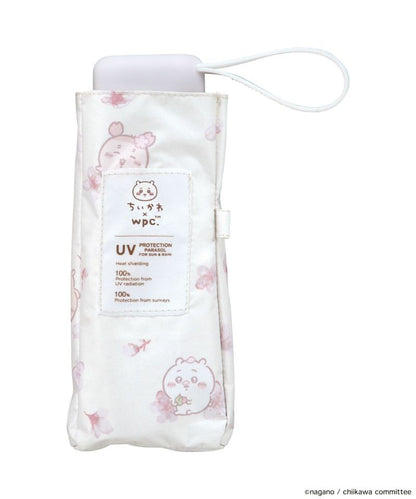 Wpc. X chiikawa 縮骨遮 短遮 雨傘 遮光櫻花迷你遮陽傘 折疊式 可作為禮物