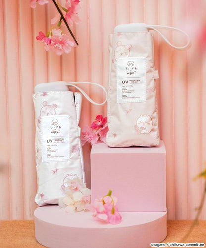 Wpc. X chiikawa 縮骨遮 短遮 雨傘 遮光櫻花迷你遮陽傘 折疊式 可作為禮物