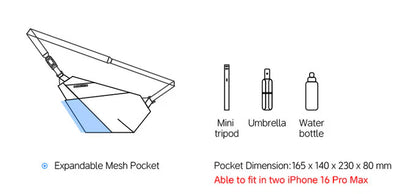 niid Fino V 第5代 隨身槍袋 單肩包 旅行防盜貼身袋 長肩包