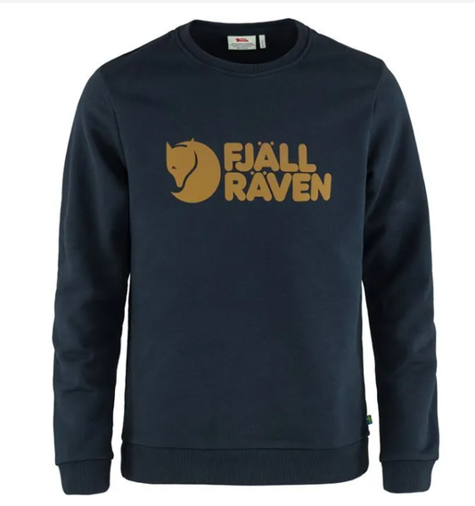 Fjallraven Logo Sweater M Men's Dark Navy Long Sleeve Top