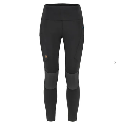 Fjallraven Abisko Varm Trekking Tights W Black-Iron Gray Black Outdoor Tights