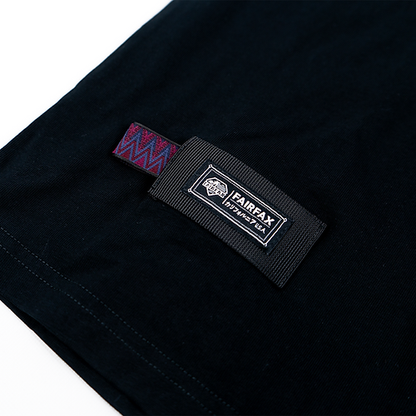 Fairfax OD University Tee Workwear Short Sleeve T-Shirt Totem Black