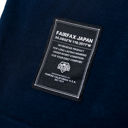 Fairfax Sasiko MT Fuji Tee Top Black Black