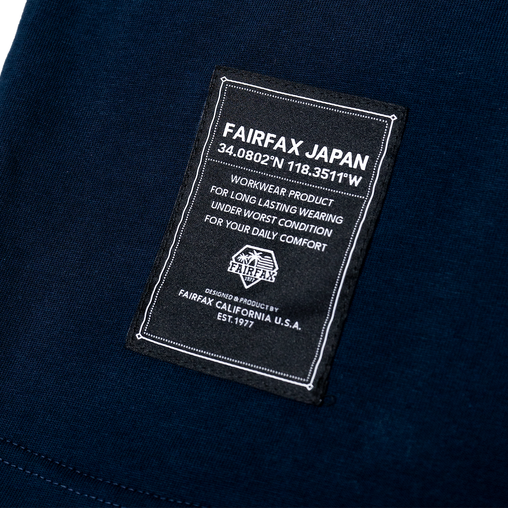 Fairfax Sasiko MT Fuji Tee Top Indigo Indigo