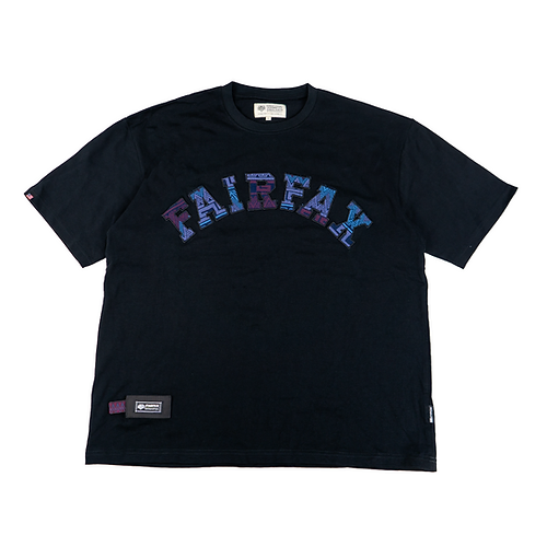 Fairfax OD University Tee Workwear Short Sleeve T-Shirt Totem Black