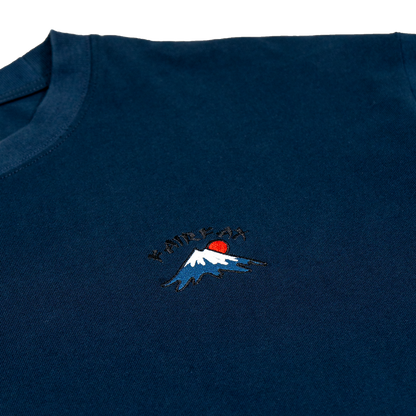 Fairfax Sasiko MT Fuji Tee Top Indigo Indigo