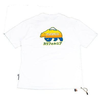 Fairfax Fuji Bear Tee Workwear Short Sleeve T-Shirt White Bear Tee