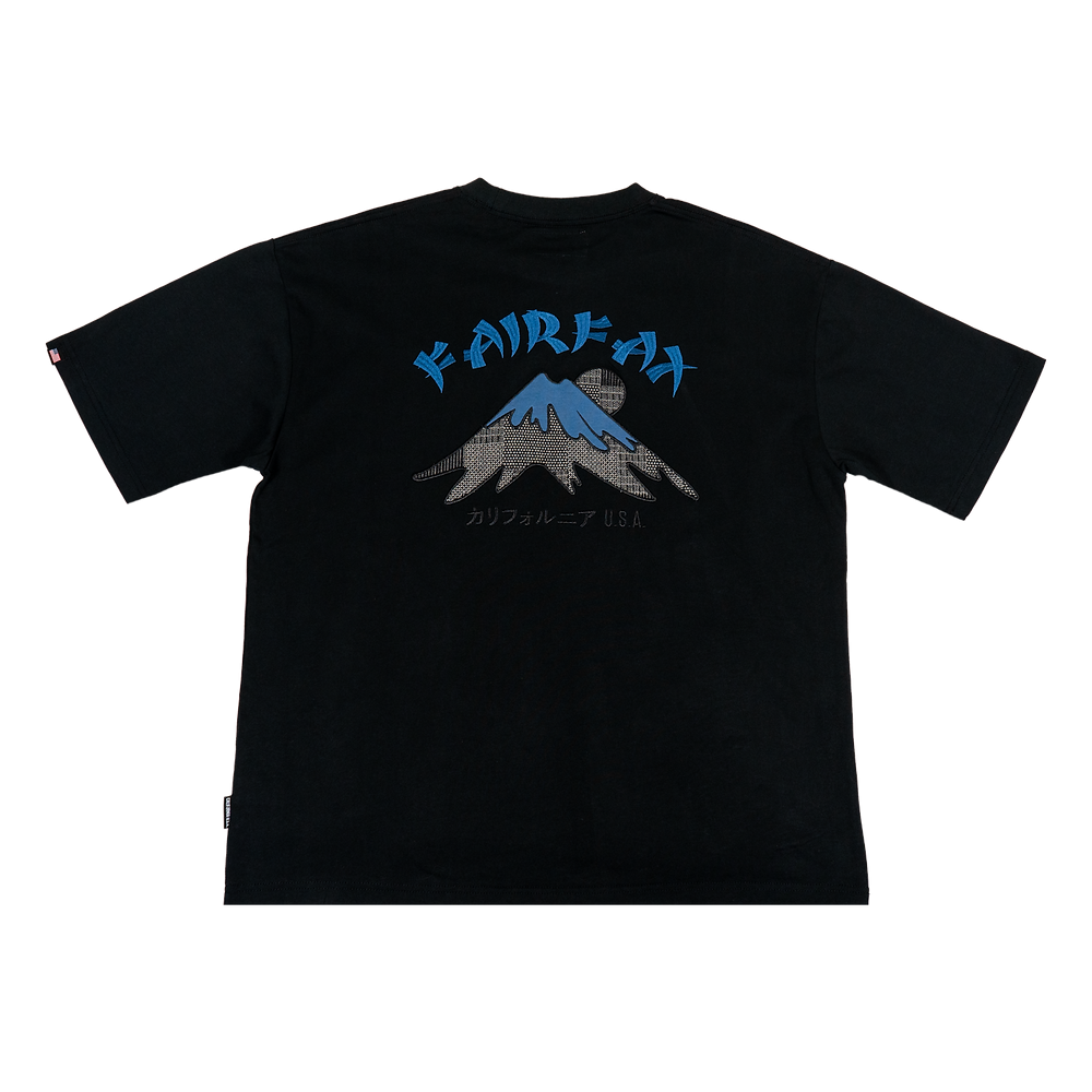 Fairfax Sasiko MT Fuji Tee 上衣 Black 黑色