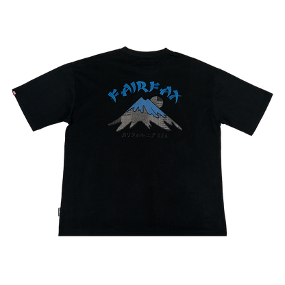 Fairfax Sasiko MT Fuji Tee Top Black Black