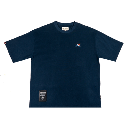 Fairfax Sasiko MT Fuji Tee Top Indigo Indigo