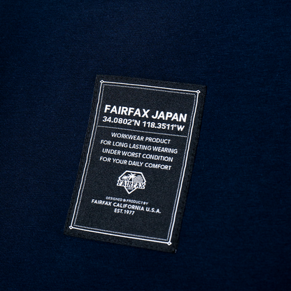 Fairfax Sasiko Blocking Tee Top Color Block Indigo Indigo