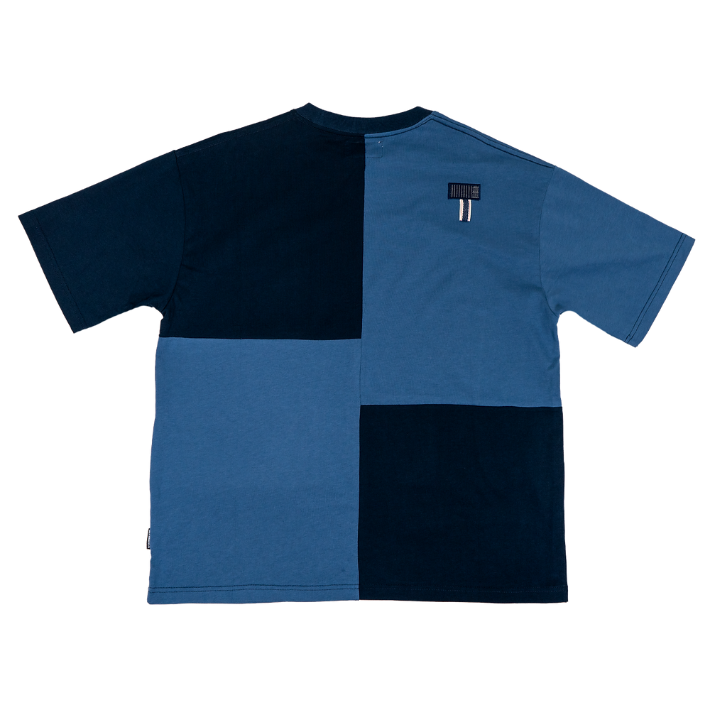 Fairfax Sasiko Blocking Tee 上衣 拼色 Indigo 靛藍