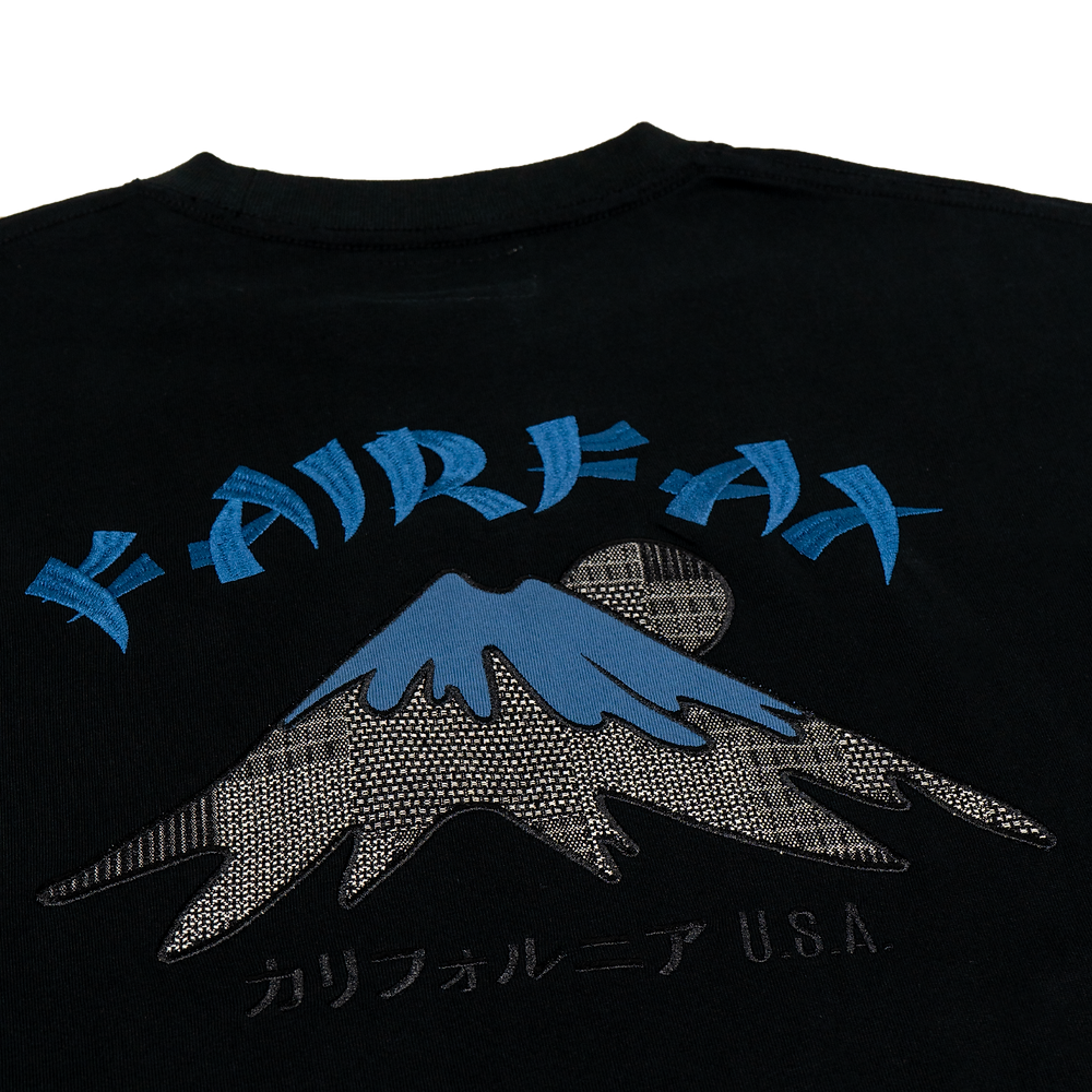 Fairfax Sasiko MT Fuji Tee 上衣 Black 黑色