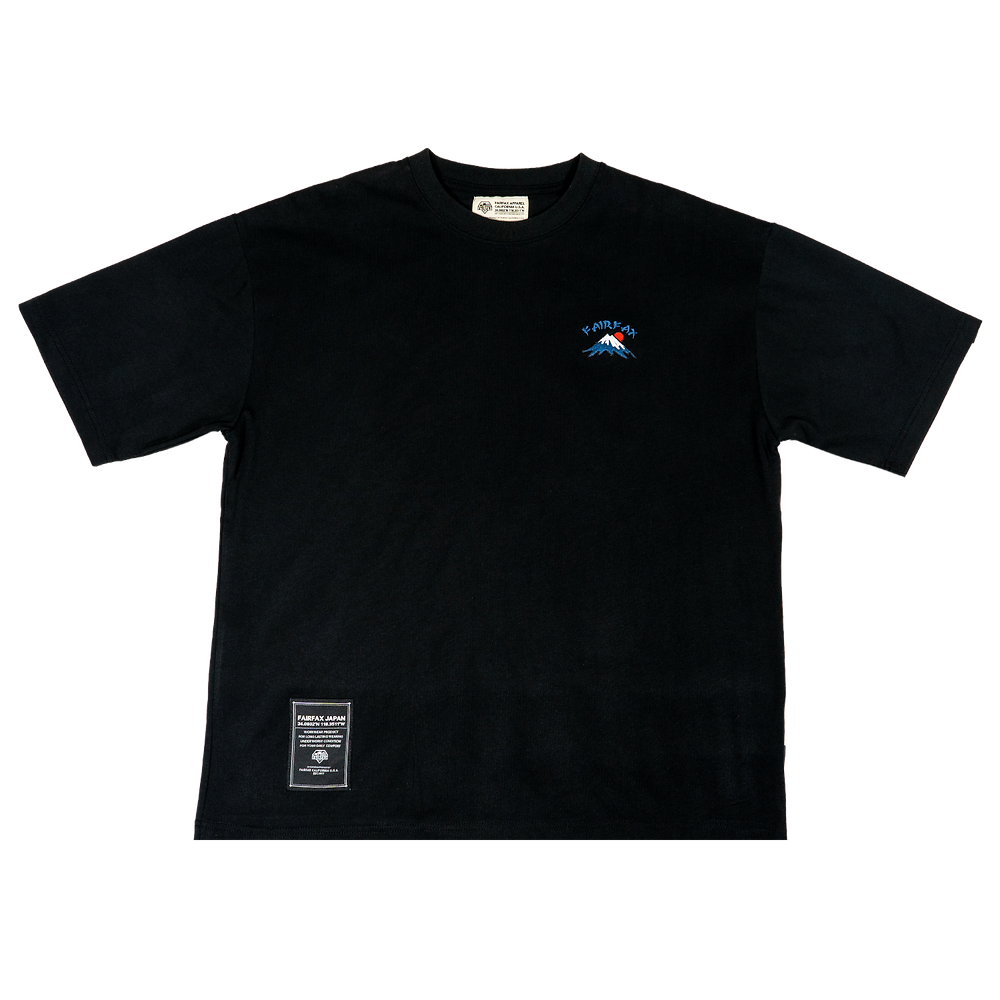 Fairfax Sasiko MT Fuji Tee 上衣 Black 黑色