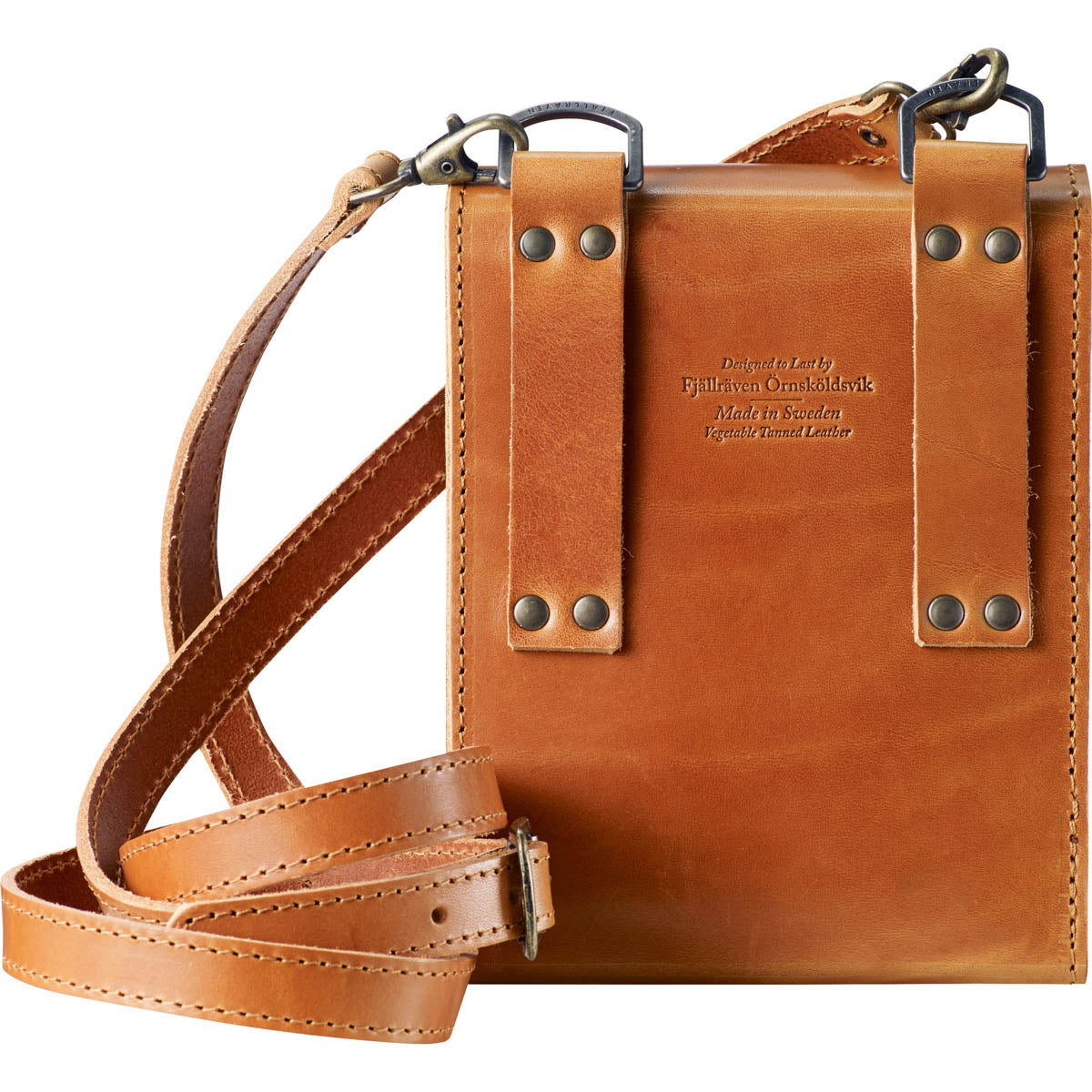 Fjallraven Singi Bino Bag Handmade Leather Binocular Bag from Sweden Crossbody Bag Shoulder Bag 249 Leather Cognac