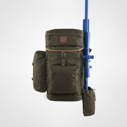 Fjallraven Singi Stubben hunting, fishing and bird watching outdoor backpack 27 liters with iron frame inside for sitting