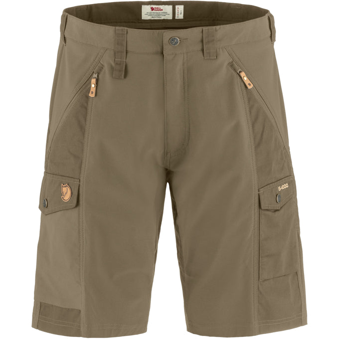 Fjallraven Abisko Shorts 彈力材料 耐用 徒步短褲 Light Olive