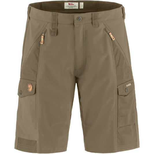 Fjallraven Abisko Shorts stretch material durable hiking shorts Light Olive