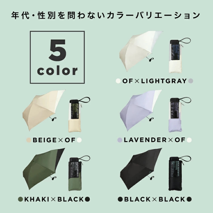 降溫神器 Wpc Back Protect Parasol Tiny Umberlla 全遮光高效隔熱晴雨摺疊傘【香港行貨】| UPF50+頂級防曬 | - Life Sports