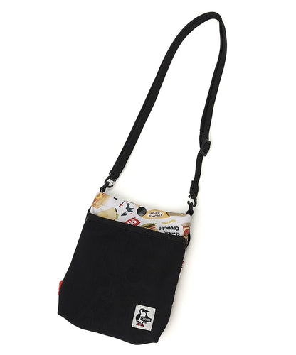 Chums Recycle Mesh Pocket Shoulder Cell Phone Crossbody Bag