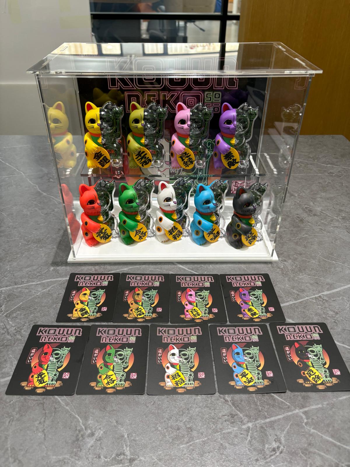 日本 Pixel Zipper KOUUN 50:50 招財貓系列盲盒 (kouun.neko)