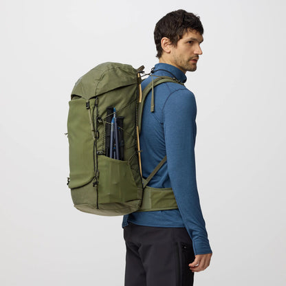 Fjallraven Kajka X-Lätt 45 輕量重裝遠足登山背囊【香港行貨】| 專利樺木內架與Vinylon F面料 | 模組化快拆全可調遠征包 - Life Sports