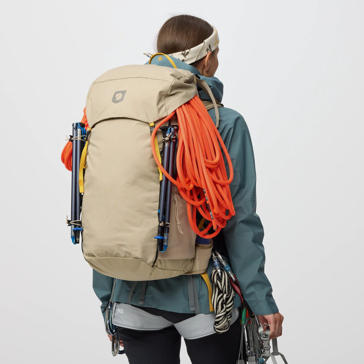 Fjallraven Kajka X-Lätt 45 輕量重裝遠足登山背囊【香港行貨】| 專利樺木內架與Vinylon F面料 | 模組化快拆全可調遠征包 - Life Sports