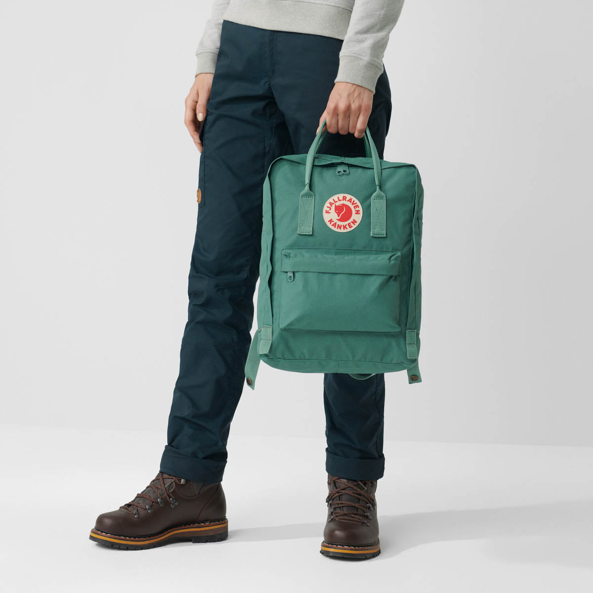 kanken mini backpack frost green Knken this backpack has got you covered Knken Mini Backpack - Frost