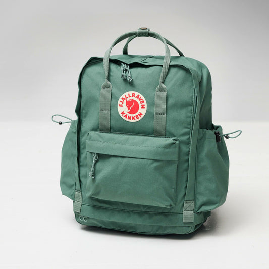 Hong Kong Official Stock Fjallraven Kanken Outlong Daily Backpack with Multiple Compartments, Two Extra-Large Side Bottle Pockets, and Bottom Shoe Compartment