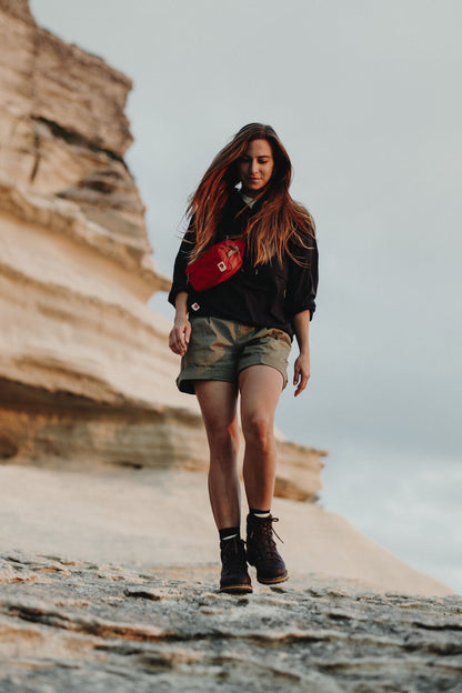 Fjallraven High Coast Hip Pack fanny pack made of lightweight waterproof regenerated nylon 3 zipper bags