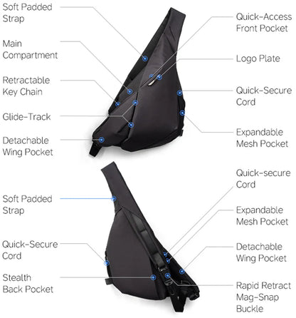 niid Radiant II Sling Bag R2 隨身袋 二合一 單獨/合併使用