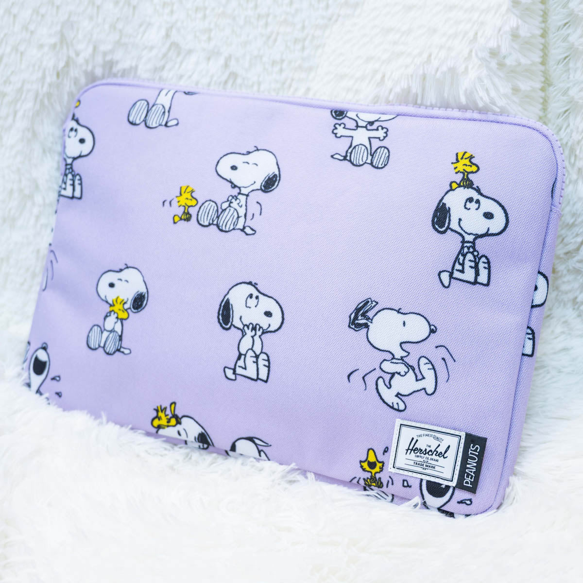 Herschel x Peanuts Anchor 14" 電腦套| Snoopy & Woodstock | 毛絨內裡防刮 | 適合13-14吋筆電
